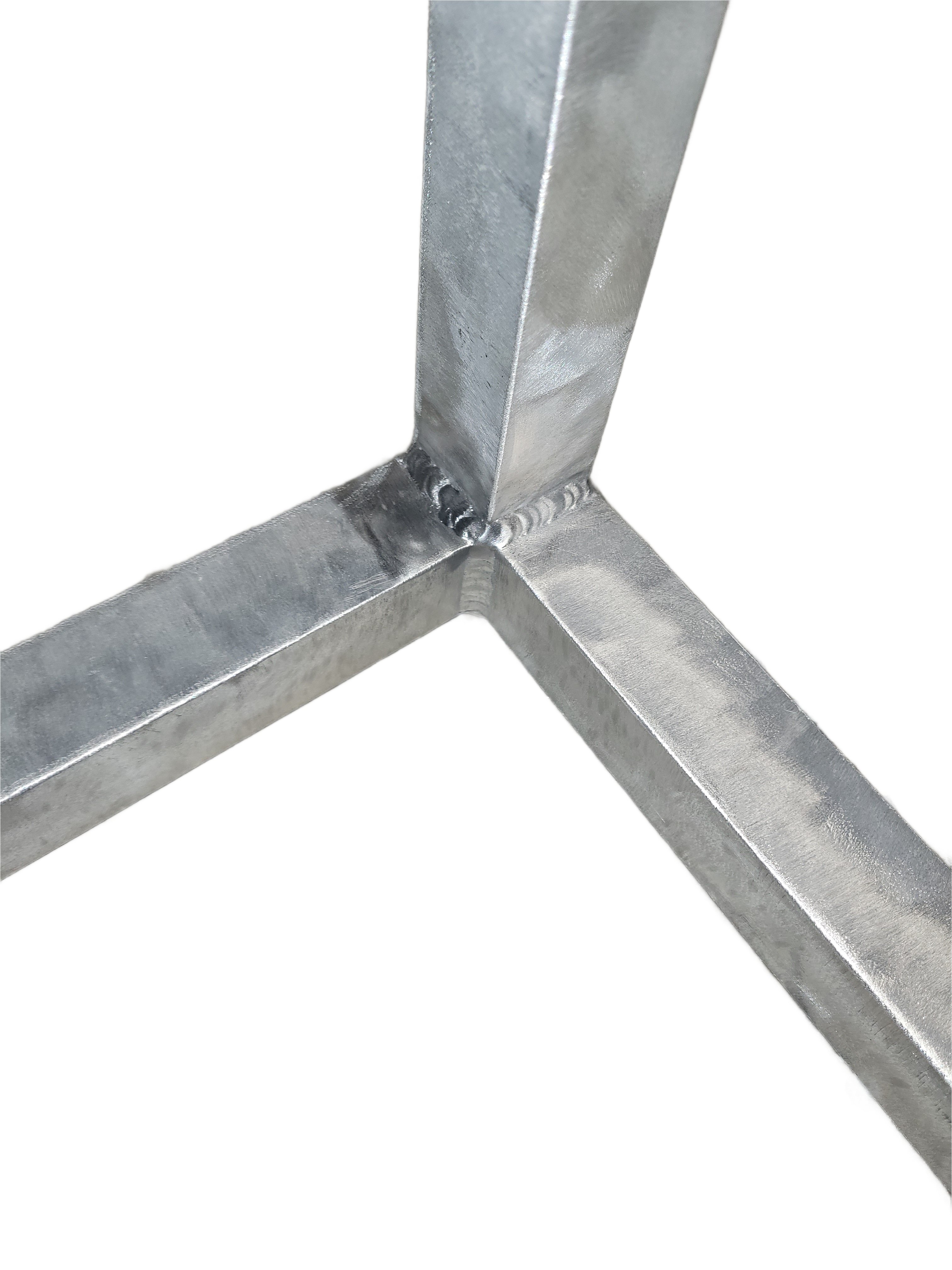 Aluminum and Tempered Glass Table - Image 1